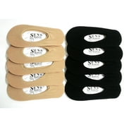 TALKVE Limei 10 Pairs No Show Socks Women Nylon Ultra Low Cut Non-Slip Thin Liner Socks Invisible Hidden Socks for Flats