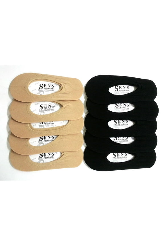 10 Pairs No Show Socks Women Nylon Ultra Low Cut Non-Slip Thin Liner Socks Invisible Hidden Socks for Flats