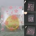 thumbnail image 1 of Limei 100Pcs Storage Bag Transparent Flower Clear Square Resealable Self-Adhesive Storage Bags, 1 of 7