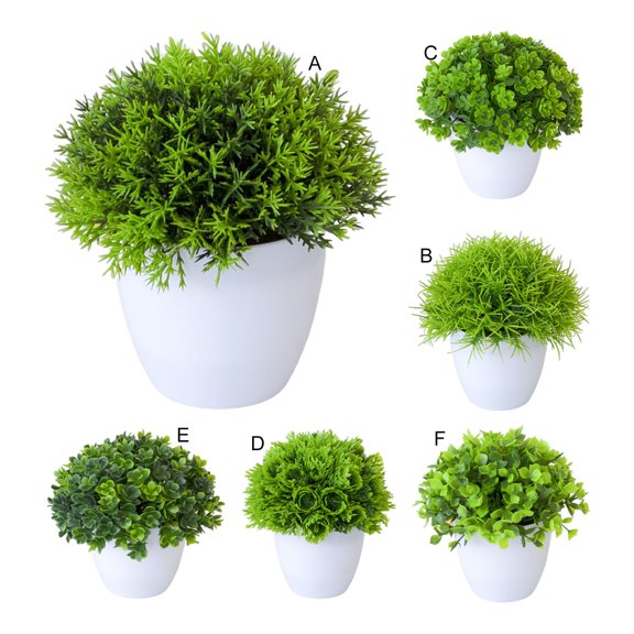 Limei 1Pcs Artificial Bonsai Vivid Decorative Table Centerpieces Imitation Green Plants Office Home Decor
