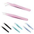 thumbnail image 1 of Limei 2 Pack DIY Tweezers curved Bent Tip Tweezers Non Marring Tips Tweezers Stainless Steel Hobby Jewelry Crafts Tools for Lab Jewelry Making, 1 of 7