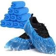 thumbnail image 1 of Limei 200Pcs Shoe Covers Disposable, Green Convenience, Recyclable, Boot Cover, Waterproof, Non slip, Dust proof, One Size Fit All, Durable CPE Material, Blue, Protect Your Shoes, Floor, Carpet, 1 of 7