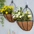 thumbnail image 1 of Limei 2PCS Half Round Replacement Coco Liner for Hanging Basket Wall Flower Basket, 12 inch , Half Circle Wall Planter Coconut Fiber Plant Basket Liner for Garden Planter Flower Pot (16 inch), 1 of 7