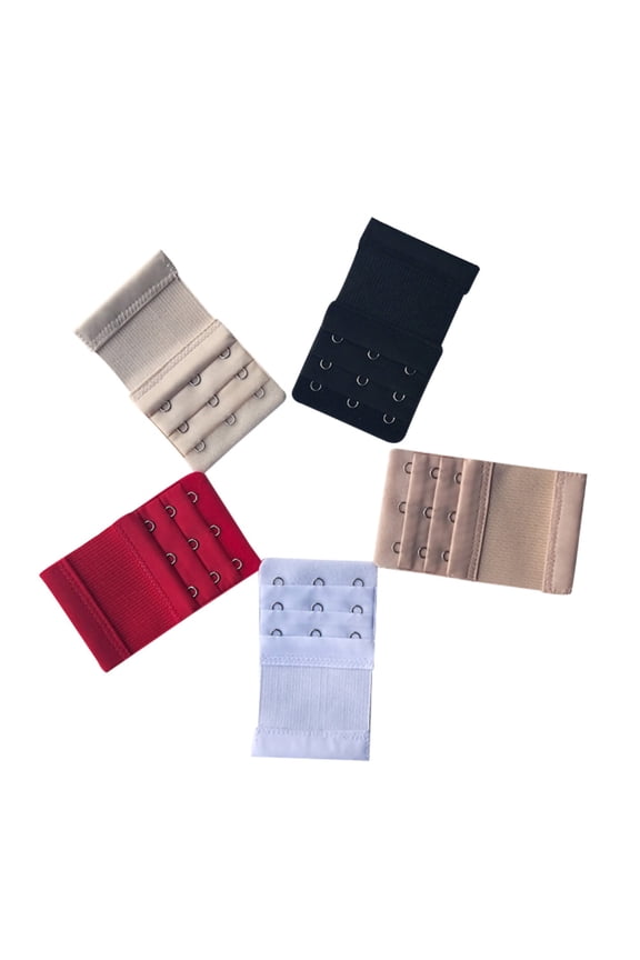 2Pcs Bra Extender 3 Hooks 3 Rows Elastic Bra Band Hook Strap