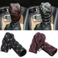 thumbnail image 1 of Limei 2Pcs/set Car Faux Leather Gear Shift Knob Cover Hand Brake Cover Sleeve 2 in 1, 1 of 1