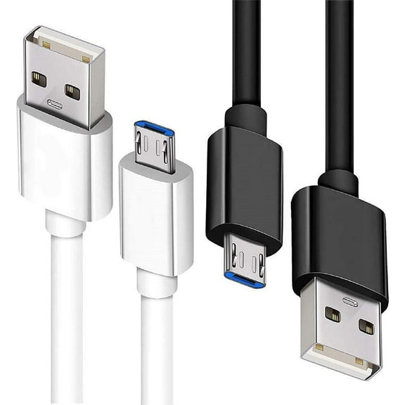 Limei 3 3 FT Long Charger Cable Fast Charge USB to Micro USB Cable White Micro USB 2 0 Cable USB 2A Micro Cable for Samsung Charger Cord Tablet Galaxy 7 S7 S6 Edge Phone Black 1 Pack