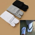 thumbnail image 1 of Limei 3 Pairs Japan Tabi Socks, Split 2 Toe Sandals Ninja Slipper Japanese Kimono Grey, 1 of 7