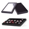 thumbnail image 1 of Limei 36 Slots Ring Box Storage Organizer Jewelry Ring Display Case with Transparent Lid Ring Holder Case Jewelry Box Organizer Ring Earring Holder Jewelry Tray Organizer, 1 of 6