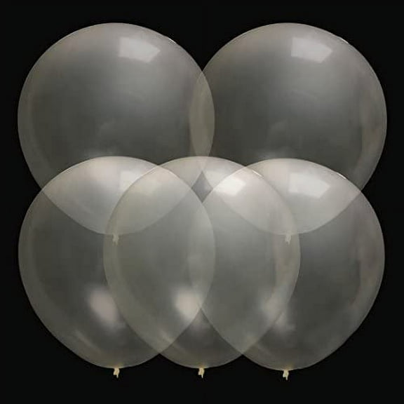Limei 5Pack Large Clear Balloons Latex 36 Inch Big Balloons Clear Giant Helium Balloon Jumbo Clear Balloons for Photo Shoot Birthday Wedding Party Festival Event Carnival Decorations