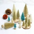 thumbnail image 1 of Limei 8 Pcs Artificial Mini Christmas Trees, Miniature Pine Trees Sisal Trees with Wood Base Tabletop Christmas Tree for Christmas Xmas Holiday New Year, 1 of 7