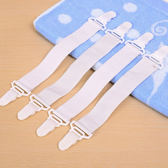 Limei 8 Pcs Bed Sheet Mattress Cover Blankets Grippers Clip Bed Sheet Corner Holder Elastic Straps Fasteners Clips Grippers for Mattress Covers, Sofa Cushion, Hospital Beds Random
