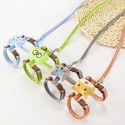 Limei Adjustable Cat Harness Cotton Strap Collar with Leash, Cats Outdoor Walking Escape
