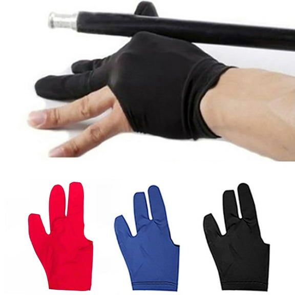 Limei Billiards Glove 5 PCS Snooker Shooter Cue Pool Gloves Left Hand Open 3 Finger Spandex Glove