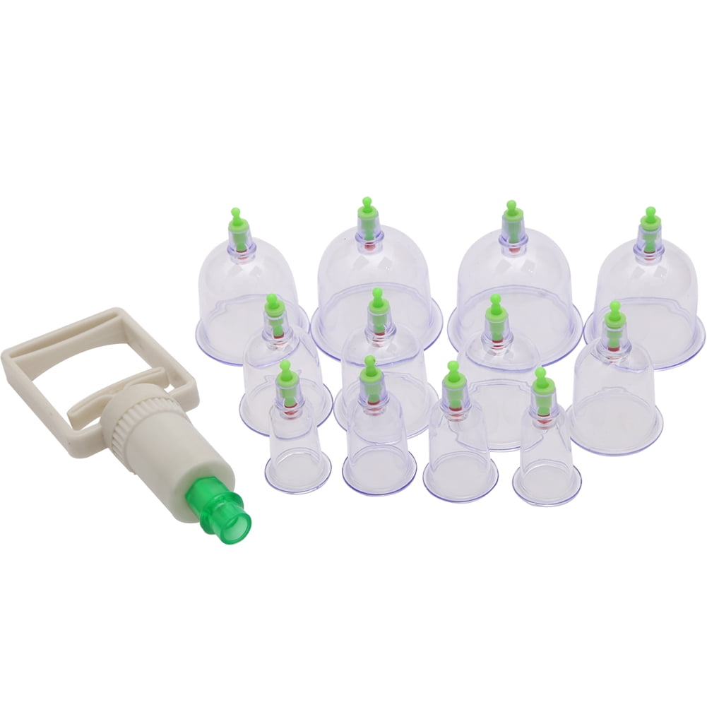 Limei Chinese Cupping Therapy Set, 12 Vacuum Suction U