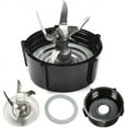 thumbnail image 1 of Limei Blender Blade for Oster Osterizer with Rubber Seal Gasket & 4902 Blender Jar Bottom & 6 Point Fusion Blade 4980 Replacement Parts, 1 of 7