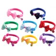 thumbnail image 1 of Limei Breakaway Nylon Cat Collar,Pet Collar with Bow Tie and Bell, Cute Pet Collars for Kittens Cats Puppies Dogs, Adjustable 7.48-12.60 inch (Pink), 1 of 7