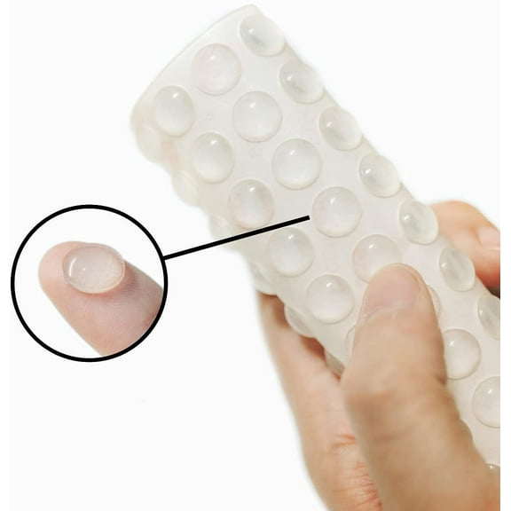 Limei Cabinet Door Bumpers, 100 Pcs Self Adhesive Clear Cupboard Door Drawer Bumpers for Kitchen Cabinets Cutting Boards Picture Frames