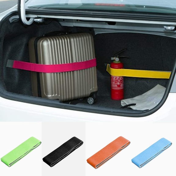 Limei Car Interior Accessories, Car Trunk Storage Device Hook and Loop Fixed Straps Solid Color Magic Stickers Car Decoration Gift, 1.9"x31.5"