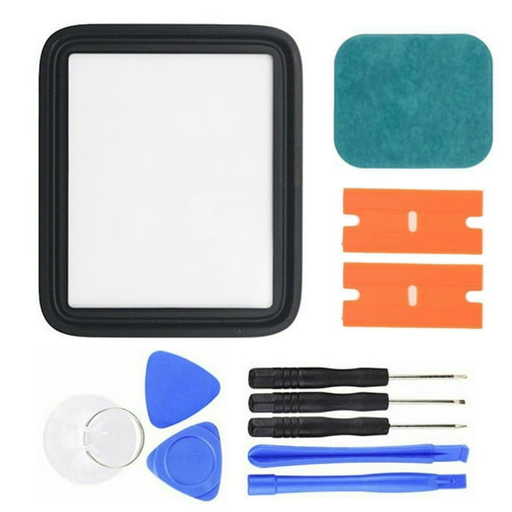 Limei Compatible with Apple Watch 7 45mm Screen Replacement - Front LED Glass Lens Replacement Repair Kit & Compatible with Apple Watch Glass Replacement 45mm(No LCD Screen)(Series 7 45mm)