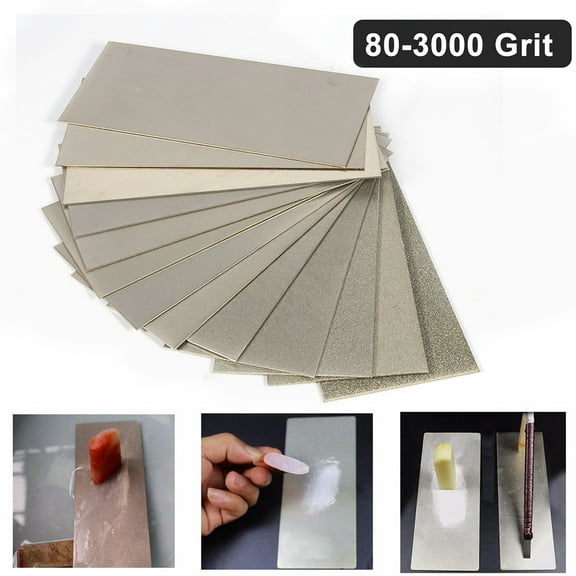 Limei Diamond Sharpening Stone Diamond Knife Sharpener Plate Honing Whetstone for Knives Chisel 3000