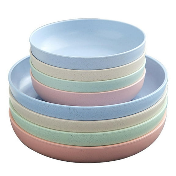 Limei Dinner Plate Smooth Surface Safe Tableware Round Shape Food Plate Anti-Slip Base Dinner Dish for Home Kitchen
