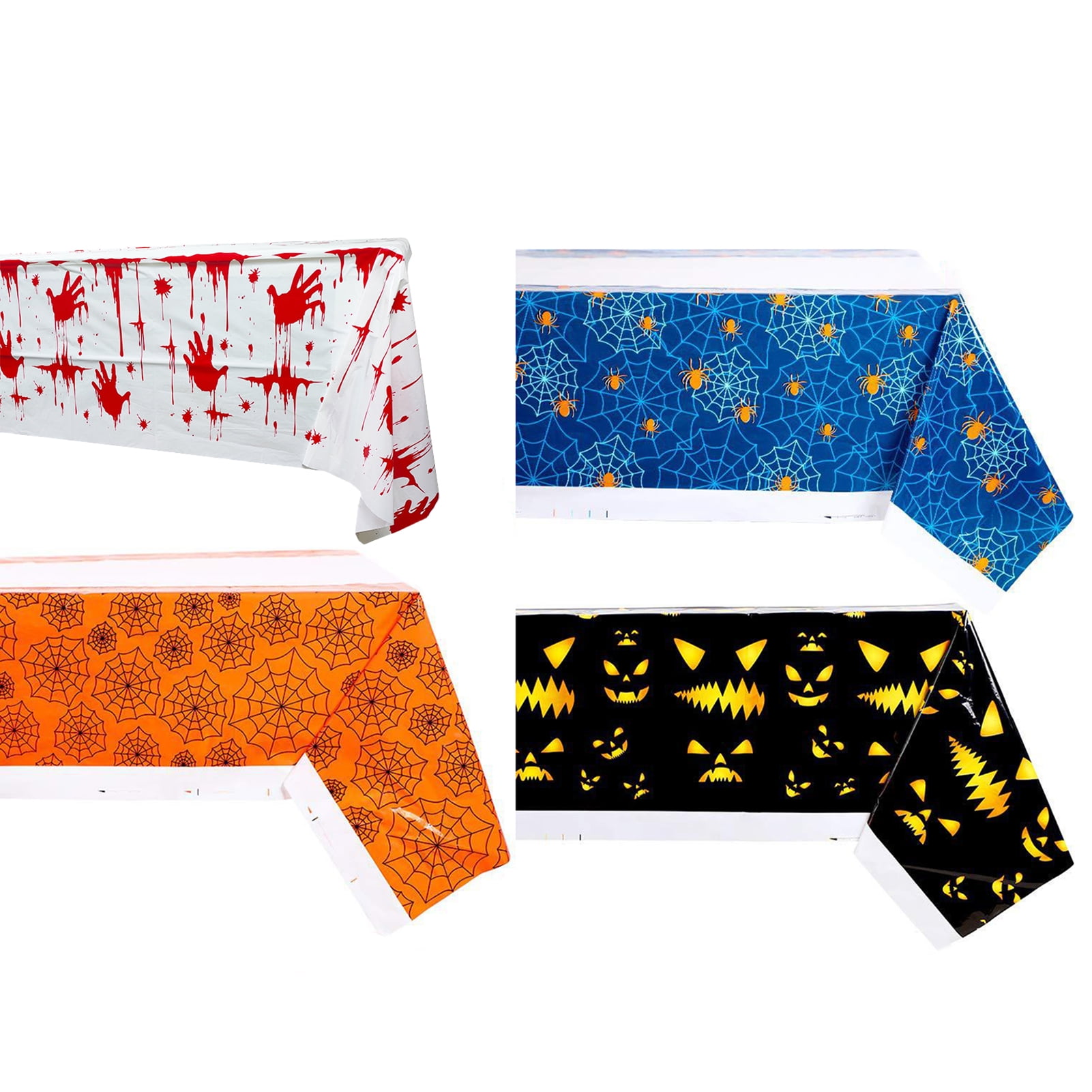 Limei Disposable Tablecloth PE Spider Halloween Table Cover Cloth Theme