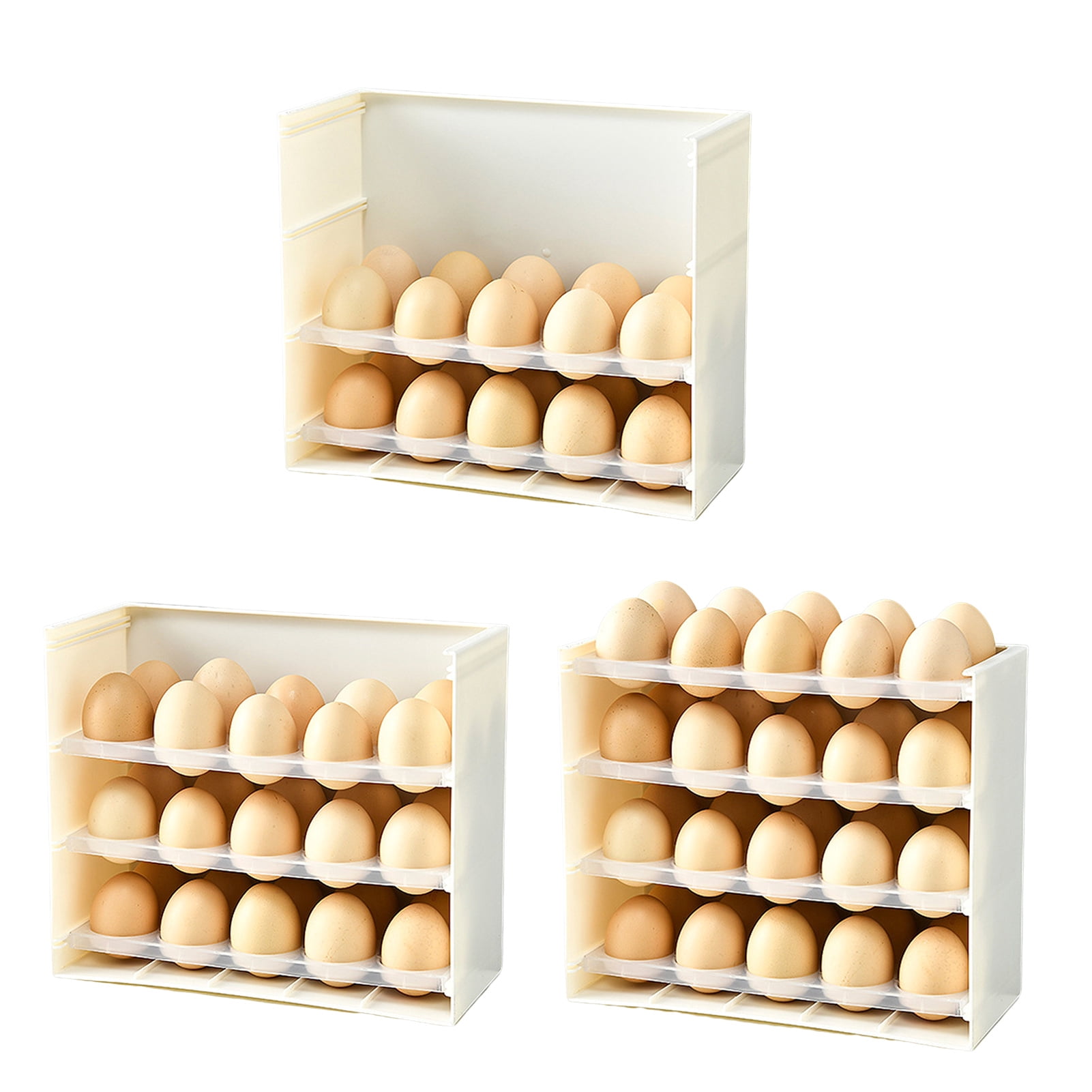 Limei Stackable Fridge Tray, 40 Egg Space Saver, Refrigerator Egg ...