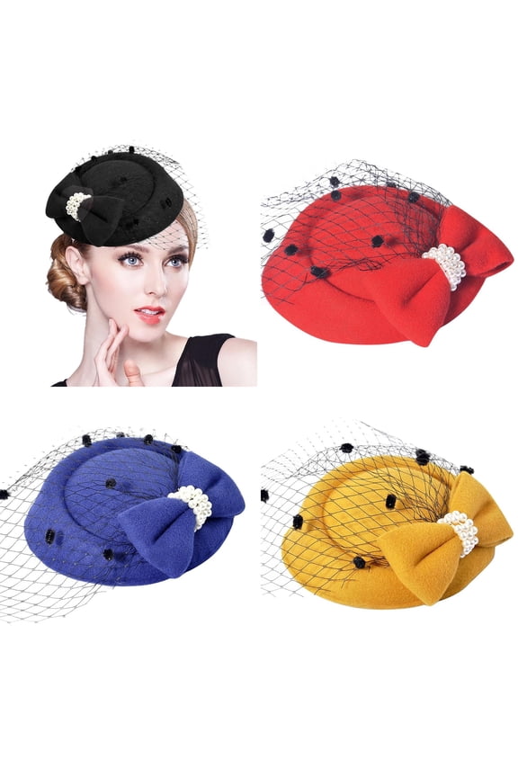 Elastic Mesh Bowknot Decor Snood Net Barrette Hair Clip Bun Cover Hairpin for Lady Women (Black)