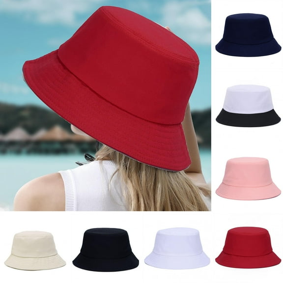Limei Everyday Cotton Style Bucket Hat Unisex Trendy Lightweight Outdoor Hot Fun Summer Beach Vacation Getaway Headwear
