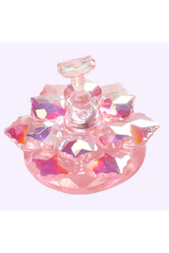 Exquisite Nail Display Stand Lotus Shape for Decorating Shiny Surface