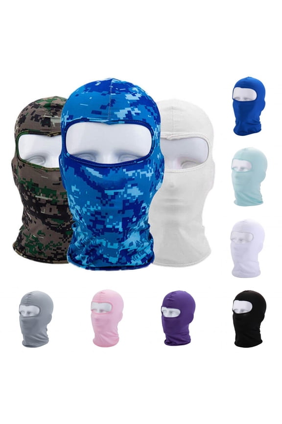 Face Balaclava Ski Mask Cover Ice Silk UV Full Face Cover for Women Men Outdoor Sports 1 Pack