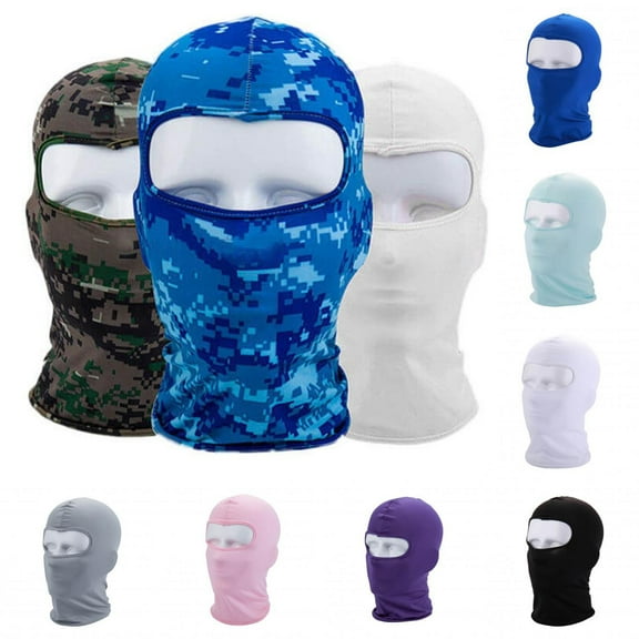 Limei Face Balaclava Ski Mask Cover Ice Silk UV Protection Full Face Cover for Women Men Outdoor Sports, 1 Pack