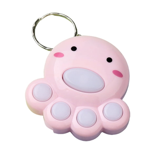 Limei Fidget Toys Stress Relief Hand Toys, Mini Cat Paw Push Fidget Toy Keychain Keyring for Kids Adults, Mini Fidget Sensory Toys Stocking Filler, Fidget Game Keychain with Light Music