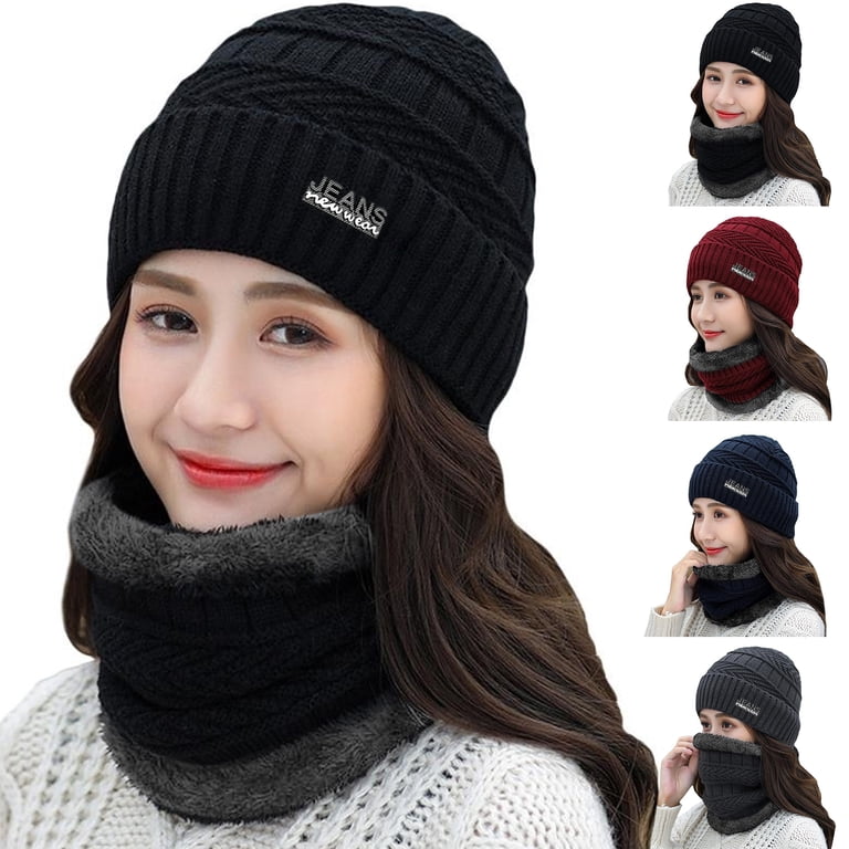 Limei Fleece Lined Winter Hats for Women Knit Beanie Hat  display picture 1