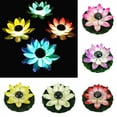 thumbnail image 1 of Limei Floating Pool Lights,Lotus Flowers Lights Pool Candles,LED Pond Light Lily Pad Floating Artificial Flower Plant for Pool at Night,Multi Color Gift for Mom Wedding Outdoor Party Garden Swimming, 1 of 7