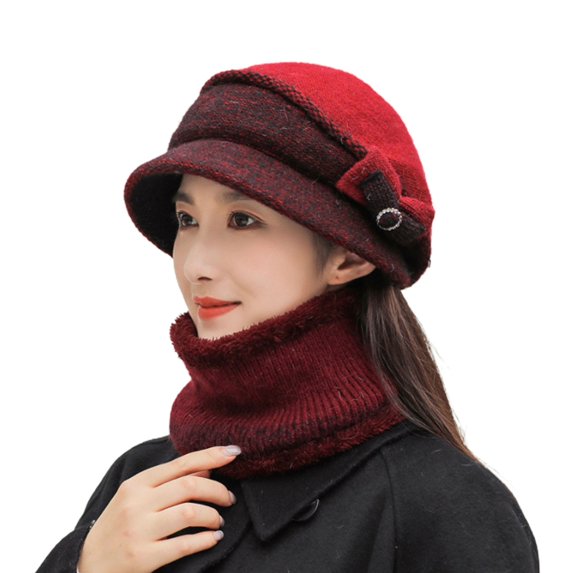 Limei Great Women Hat Scarf Thermal for Home Lightweight