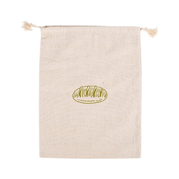 Limei Grocery Bags Breathable Extra Large Bread Drawstring Bags Reusable Natural for Picnic