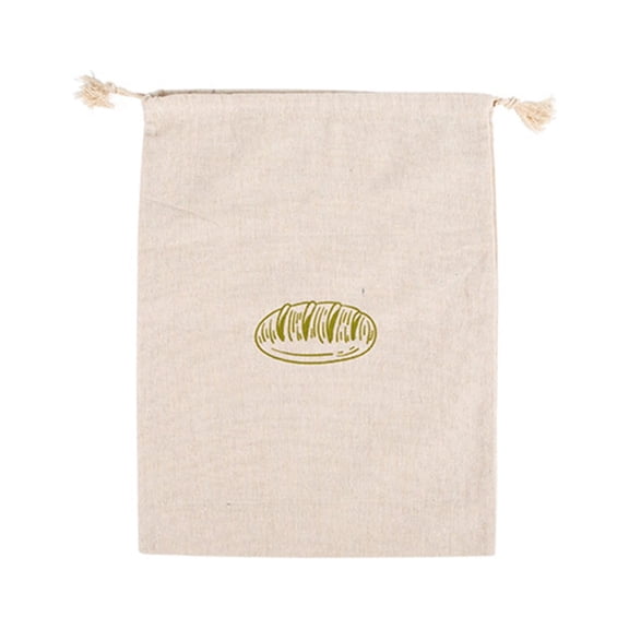Limei Grocery Bags Breathable Extra Large Bread Drawstring Bags Reusable Natural for Picnic