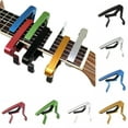 thumbnail image 1 of Limei Guitar Capo, Aluminum Metal, Guitar Accessories for Acoustic and Classical Electric Guitars, Bass, Banjo, Violin, Mandolin, Ukulele (Black), 1 of 6