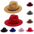thumbnail image 1 of Limei Jazz Hat Men's Breathable Felt Top Hat Unisex Outdoor Classic Beach Sun Hat Fedora Hat Floppy Beach Hat, 1 of 7
