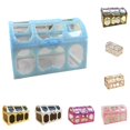 thumbnail image 1 of Limei Jewelry Organizer Keepsake Vintage Transparent Kids Treasure Chest Storage Box Decorative Gem, 1 of 5