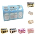 thumbnail image 1 of Limei Jewelry Organizer Keepsake Vintage Transparent Kids Treasure Chest Storage Box Decorative Gem, 1 of 7