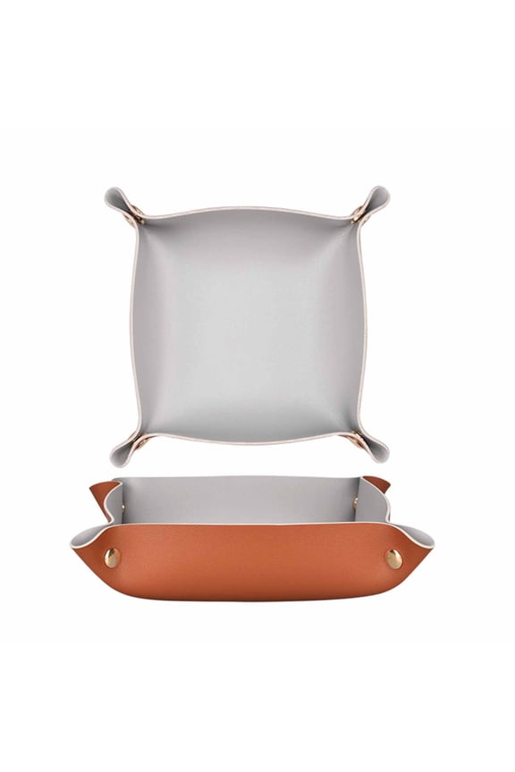 Key Storage Box Anti-slip Desktop Jewelry Cosmetic Plate Tray Comfortable Simple for Office