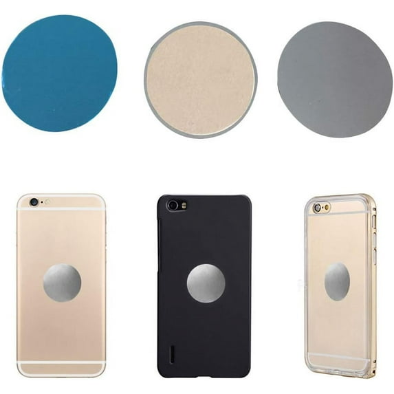Limei Metal Plate Compatible with Magnetic Phone Holder, 50Pcs 30mm Round Replacement Metal Plate Compatible with Magnetic Car Mount Phone Holder