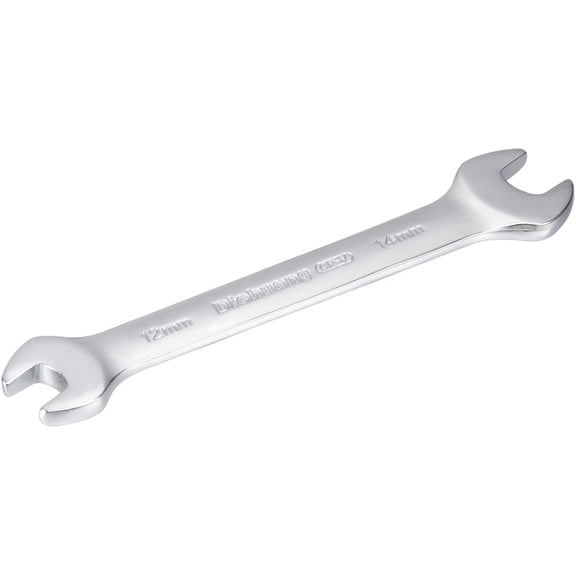 Limei Metric Double Open End Wrench Chrome Plated, 12mm x 14mm