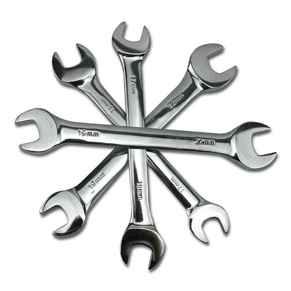 Limei Metric Double Open End Wrench Chrome Plated, 12mm x 14mm