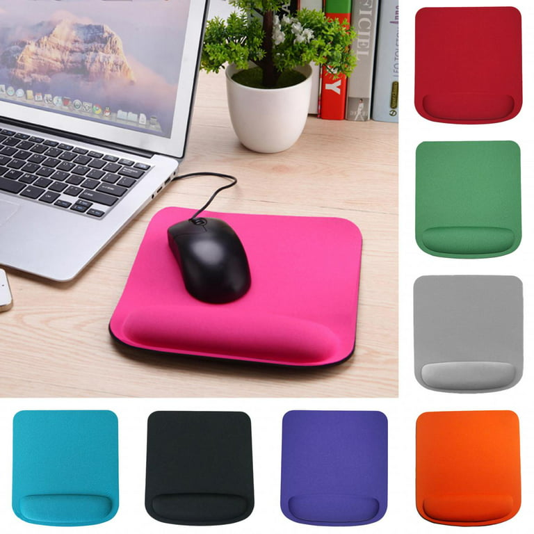 Limei Mouse Pad with Wrist Support Ergonomic Mouse Pad with Wrist Rest  Comfortable Mouse Pad for Gaming/Working Memory Foam Gel Computer Mouse Mat  with Non-Slip PU Base Small Mouse Pad for Office 