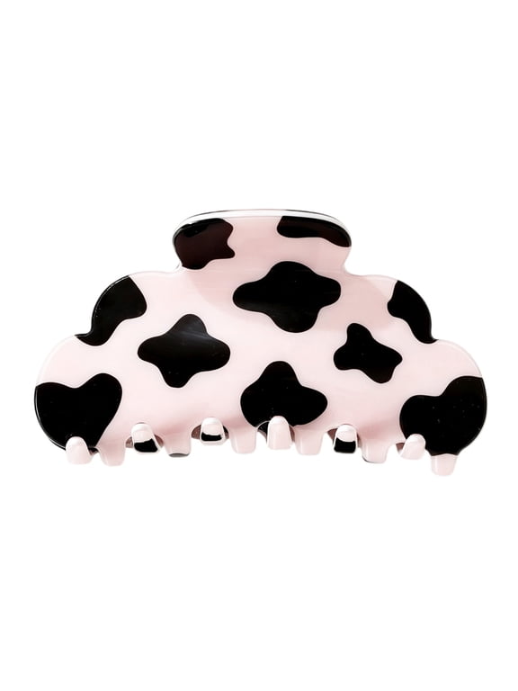 Non Slip Claw Clips for Women Cow Print Hair Claw Clip for Women Girls Cute Cloud Shape Hair Claw Clips for Thick Hair Non-slip Strong for Styling