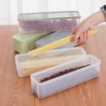 thumbnail image 1 of Limei Pasta Container Noodle Food Storage Spaghetti Keeper Box with Green Cover, 1 of 7