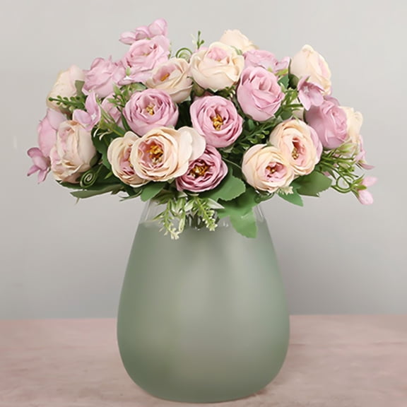Limei Plastic Flower Fadeless Breath Rose Artificial Flowers Shape Freely Durable for Wedding
